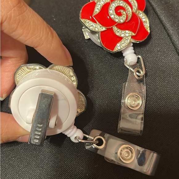 Red and Black Rose Badge Reels - Picture 2 of 2